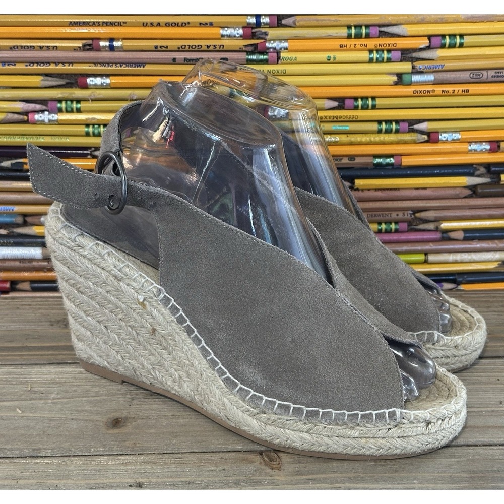 Seychelles Espadrille Wedge Suede Shoes Women's Size 8.5 Slingback BOHO